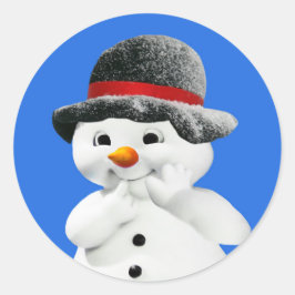 Snowman Stickers Umschlag Aufkleber
