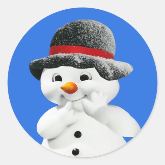 Snowman Stickers Umschlag Aufkleber (Vorderseite)