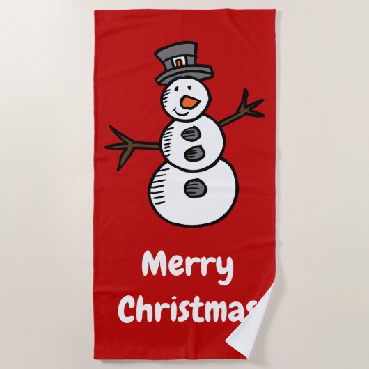 Snowman Strandtuch (Vorderseite)