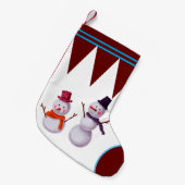 Snowman-Strumpf Kleiner Weihnachtsstrumpf (Vorderansicht (hängend))