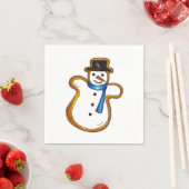 Snowman Sugar Cookie Weihnachten Winter Hanukkah Serviette (Beispiel)