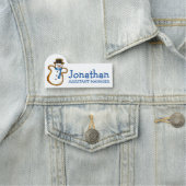 Snowman Sugardküche Winter Weihnachtsfeiertag Namensschild (Beispiel)