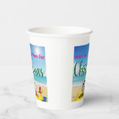 Snowman Sunbaden Pappbecher (Rechts)