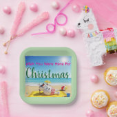 Snowman Sunbaden Pappteller (Party)