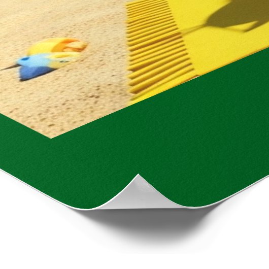 Snowman Sunbaden Poster (Ecke)