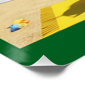 Snowman Sunbaden Poster (Ecke)