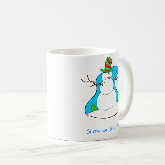 Snowman-Suppen-Tasse Kaffeetasse (VorderseiteRechts)