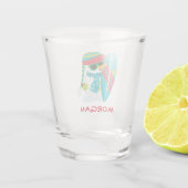 Snowman surfen schnapsglas (Rückseite)