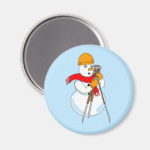 Snowman Surveyor Magnet (Vorderseite/Rückseite)