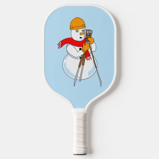 Snowman Surveyor Pickleball Schläger (Vorderseite)