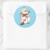 Snowman Sweep Glossy Stickers 3 inch (Blatt 6) (Tasche)