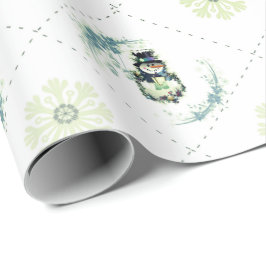 Snowman Sweet Christmas Wrapping Paper Geschenkpapier