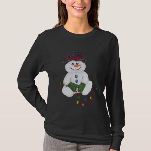 Snowman-T - Shirt (Sitting) (Vorderseite)