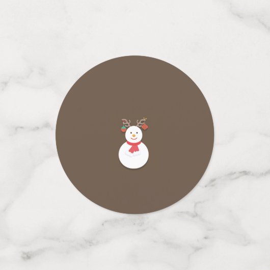 Snowman Table Confetti Konfetti (Klein Vorderseite)