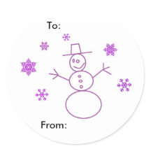 Snowman Tags