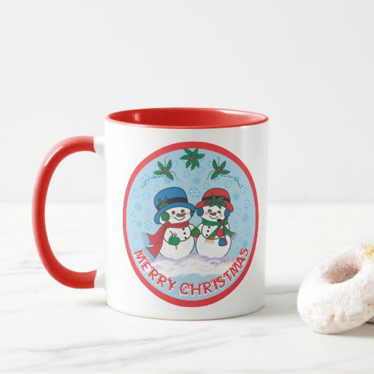 Snowman Tasse (Mit Donut)