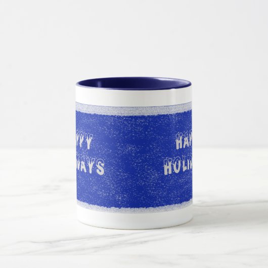 Snowman Tasse Blau (Zentrum)