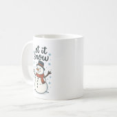 Snowman Tasse - Gemütliche Winterweihnachtskaffee (Vorderseite Links)