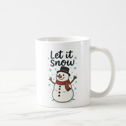 Snowman Tasse - Gemütliche Winterweihnachtskaffee (Rechts)