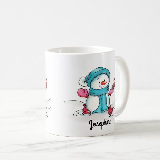 Snowman-Tasse - Gerda Steiner Kaffeetasse (VorderseiteRechts)