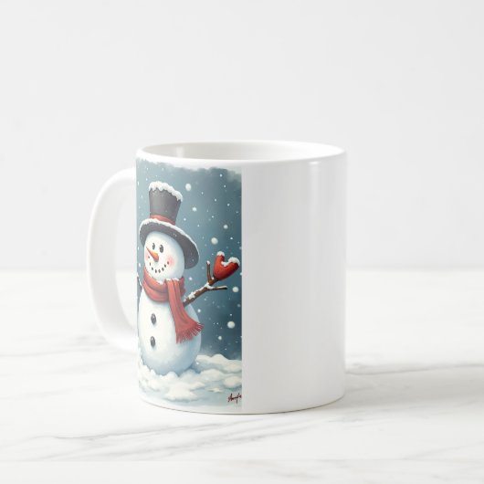 Snowman-Tasse Kaffeetasse (Vorderseite Links)