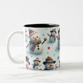 Snowman-Tasse Zweifarbige Tasse (Links)