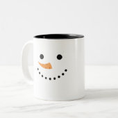 Snowman-Tasse Zweifarbige Tasse (Vorderseite Links)