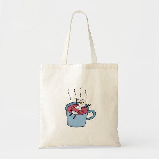 Snowman Tee-Kaffee Tragetasche (Vorne)