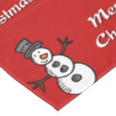 Snowman Tischdecke (Schrägansicht)