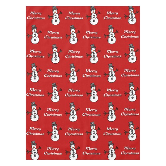 Snowman Tischdecke (Vorderseite)