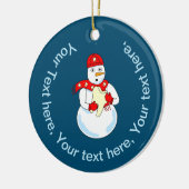 Snowman Tooth Keramik Ornament (Links)