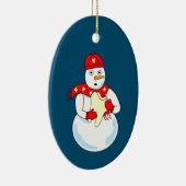 Snowman Tooth Keramik Ornament (Rechts)