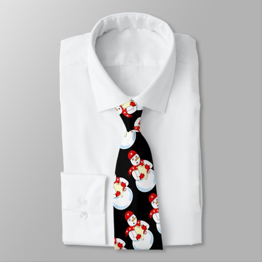 Snowman Tooth Neck Tie Krawatte (Gebunden)