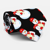 Snowman Tooth Neck Tie Krawatte (Gerollt)