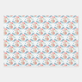 Snowman Tragend Weihnachtsmannmütze und Scarf Geschenkpapier Set (Vorderseite 3)