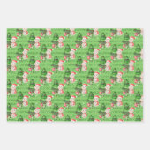 Snowman Tragend Weihnachtsmannmütze und Scarf Geschenkpapier Set (Vorderseite)