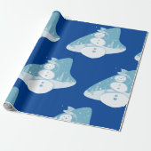 Snowman trägt einen Top-Hut Geschenkpapier (Ungerollt)
