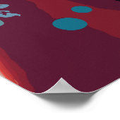 Snowman trägt Kimono in Japan Poster (Ecke)