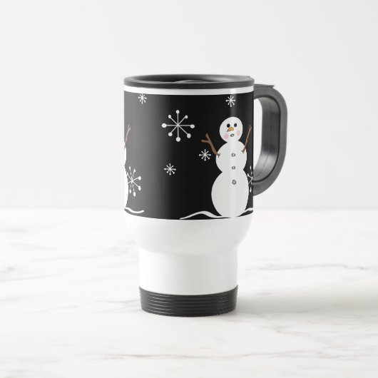 Snowman Travel Mug Reisebecher (VorderseiteRechts)