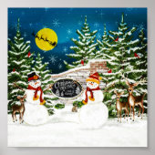 Snowman Tree Farm Poster (Vorne)