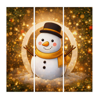 Snowman Triptychon