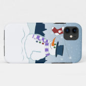 Snowman u. Strumpf-Weihnachten Case-Mate iPhone Hülle (Rückseite (Horizontal))
