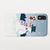 Snowman u. Strumpf-Weihnachten Case-Mate iPhone Hülle (Rückseite (Horizontal))