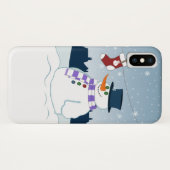 Snowman u. Strumpf-Weihnachten Case-Mate iPhone Hülle (Rückseite (Horizontal))