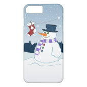 Snowman u. Strumpf-Weihnachten Case-Mate iPhone Hülle (Rückseite)