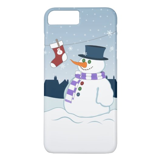 Snowman u. Strumpf-Weihnachten Case-Mate iPhone Hülle (Rückseite)