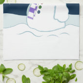 Snowman u. Strumpf-Weihnachten Geschirrtuch (Gefaltet)