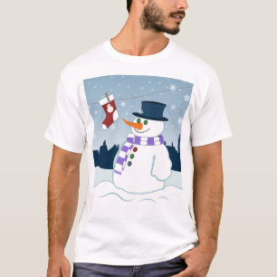Snowman u. Strumpf-Weihnachten T-Shirt