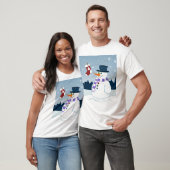 Snowman u. Strumpf-Weihnachten T-Shirt (Unisex)