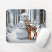 Snowman umarmt einen Vater Mousepad (Mit Mouse)